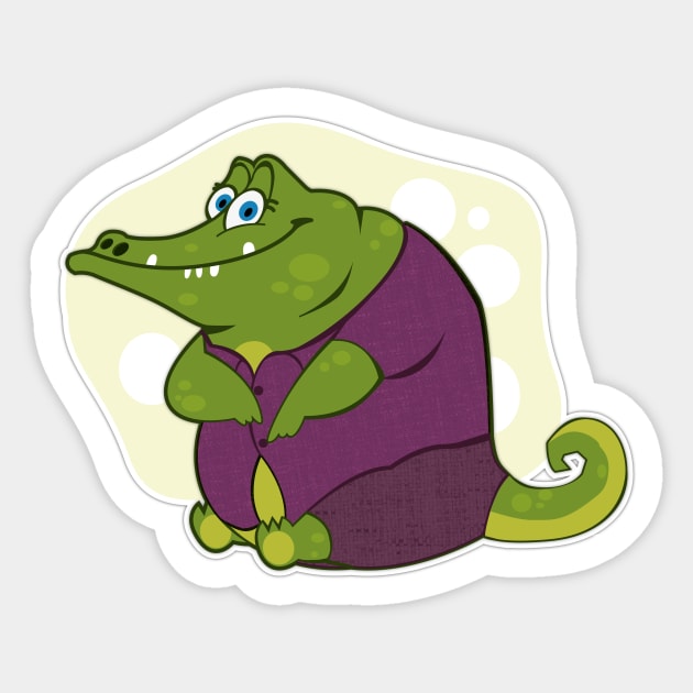 Just a Cute Oversize Croc Sticker by Dmytro